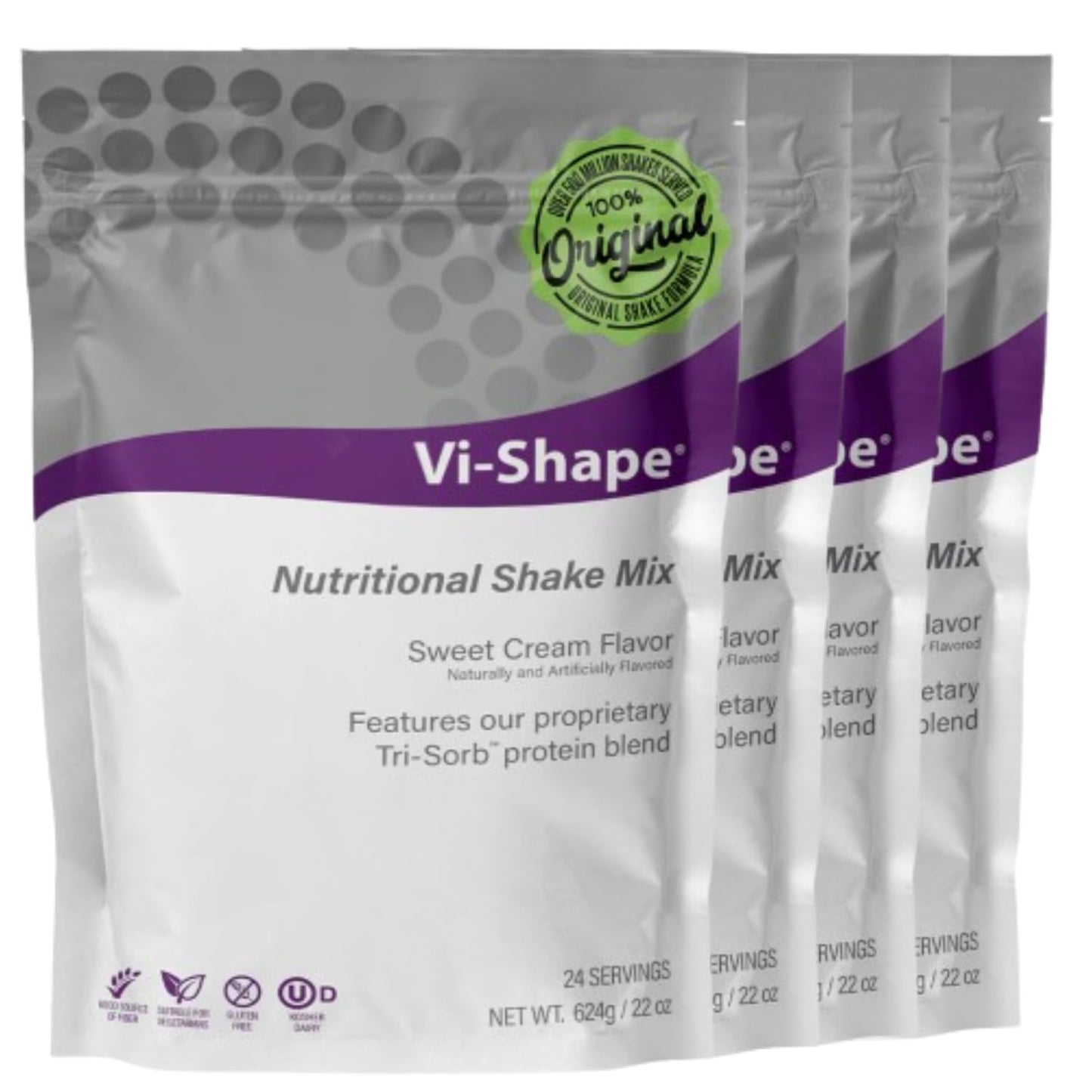 Vi-Shape - Original Nutritional Shake Mix Sweet Cream Flavor - Pack of 1 | ViSalus, Plant-Based Protein, Meal Replacement, Sweet Cream Flavor, Fiber, 26 Vitamins And Minerals, Easy To Mix, Value Pack
