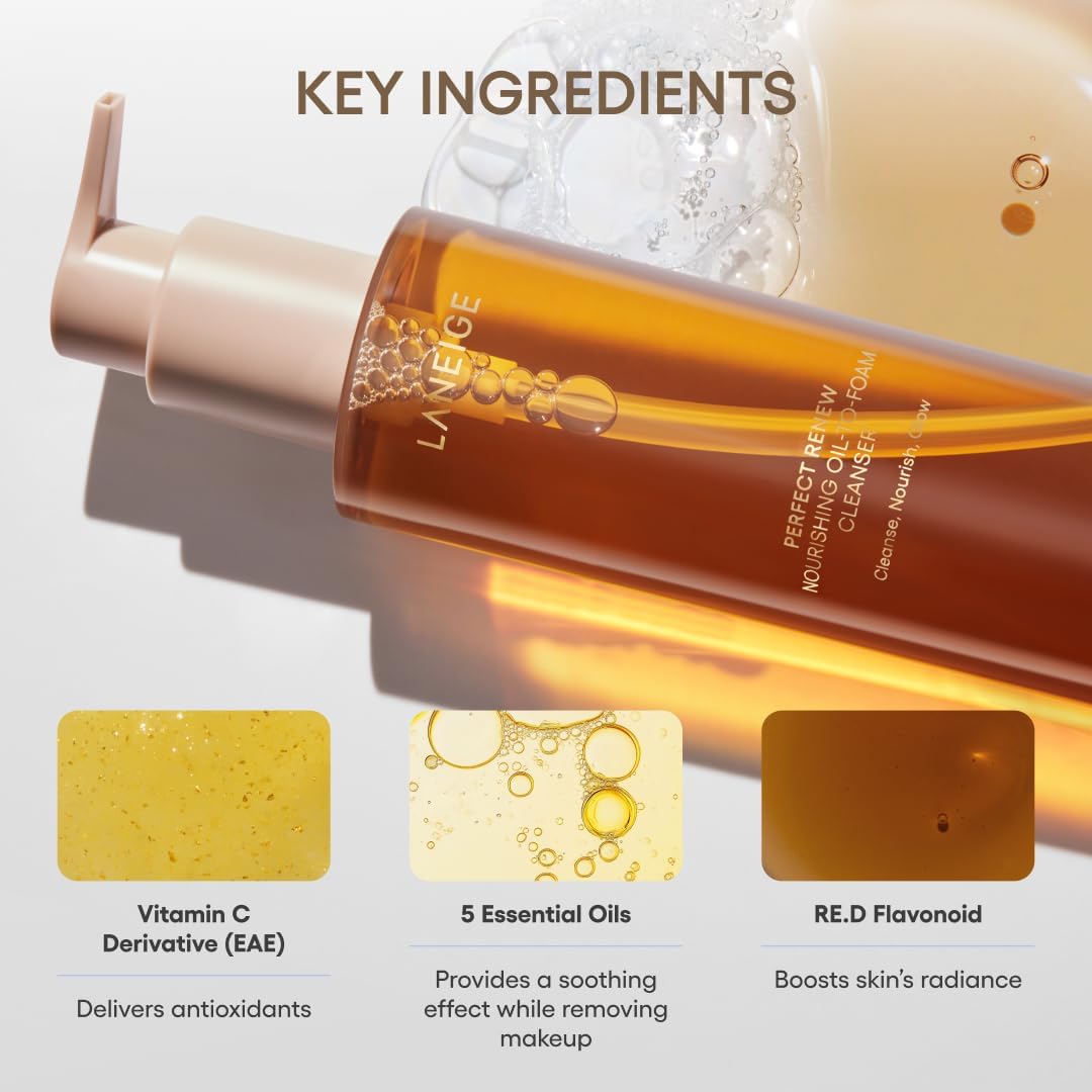 LANEIGE Perfect Renew 3X Routine: Retinol, Ceramide & Collagen Peptides for Wrinkle Care, Firming, & Radiance