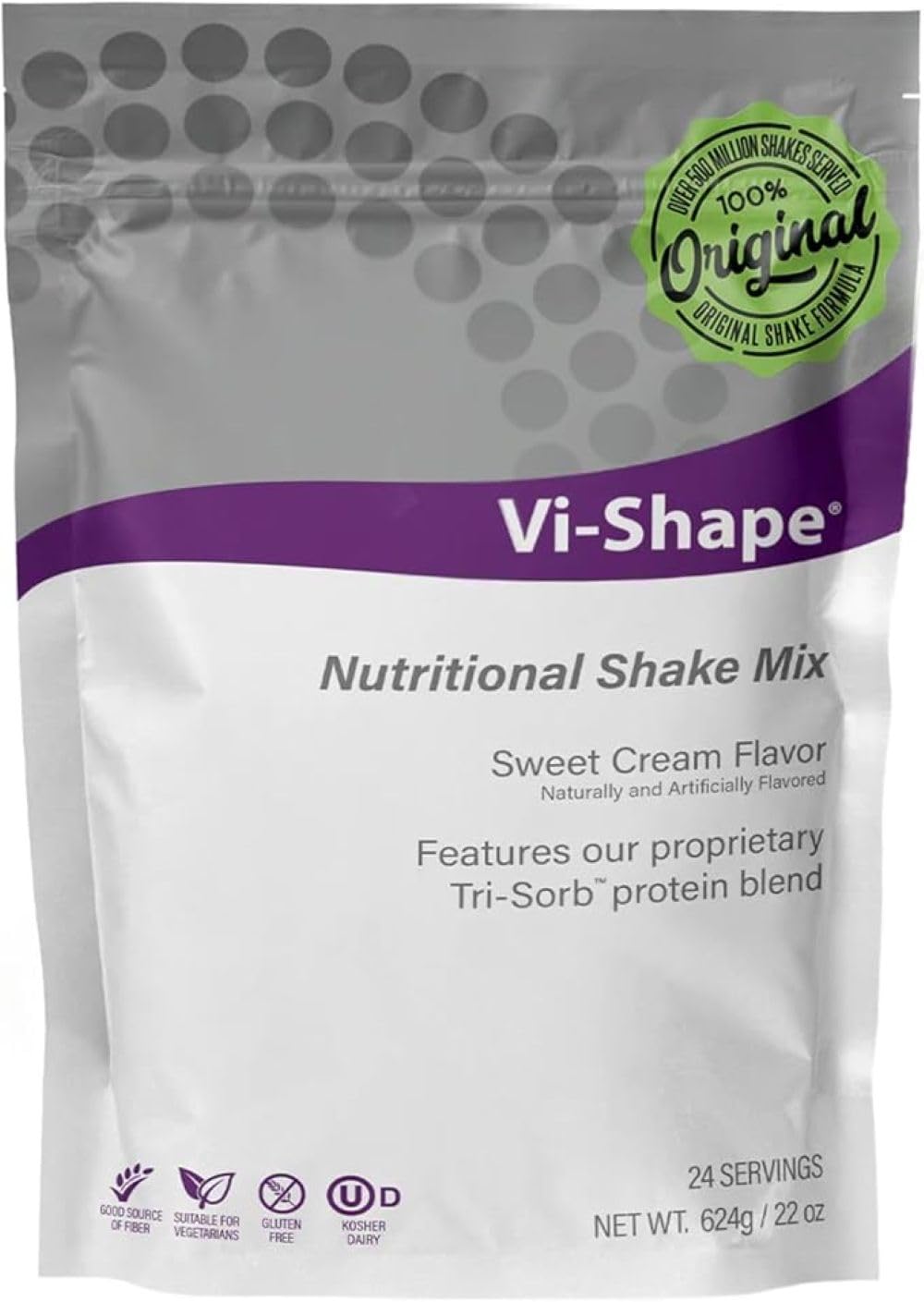 Vi-Shape - Original Nutritional Shake Mix Sweet Cream Flavor - Pack of 1 | ViSalus, Plant-Based Protein, Meal Replacement, Sweet Cream Flavor, Fiber, 26 Vitamins And Minerals, Easy To Mix, Value Pack