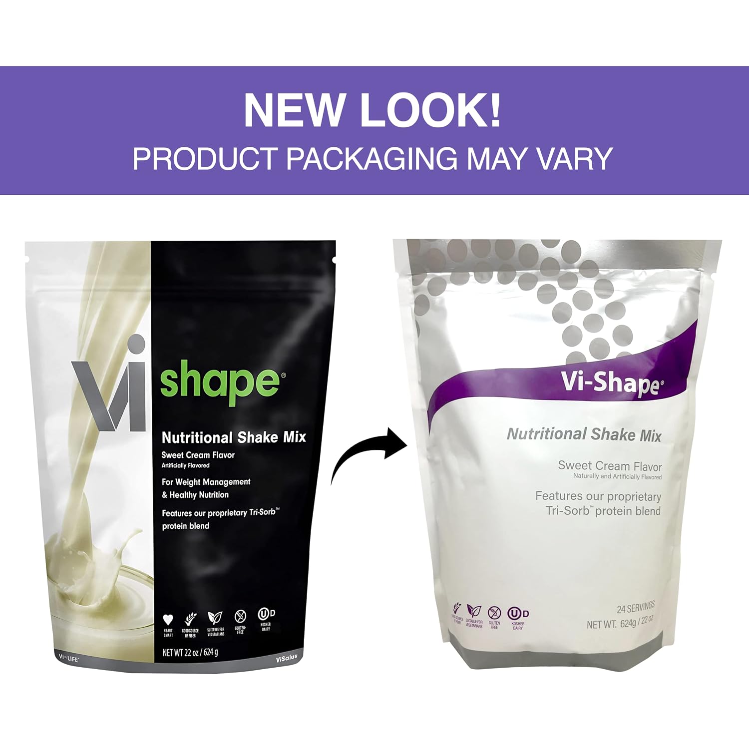 Vi-Shape - Original Nutritional Shake Mix Sweet Cream Flavor - Pack of 1 | ViSalus, Plant-Based Protein, Meal Replacement, Sweet Cream Flavor, Fiber, 26 Vitamins And Minerals, Easy To Mix, Value Pack