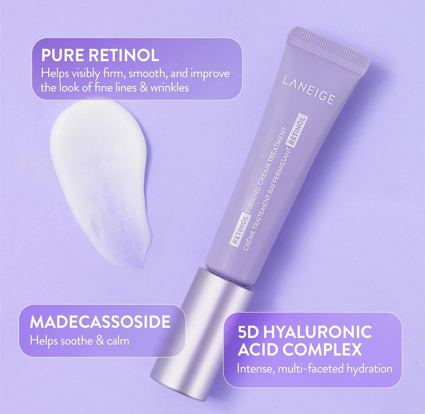 LANEIGE Retinol Firming Cream Treatment: Anti-Aging Moisturizer to Visibly Firm Skin & Smooth Fine Lines and Wrinkles