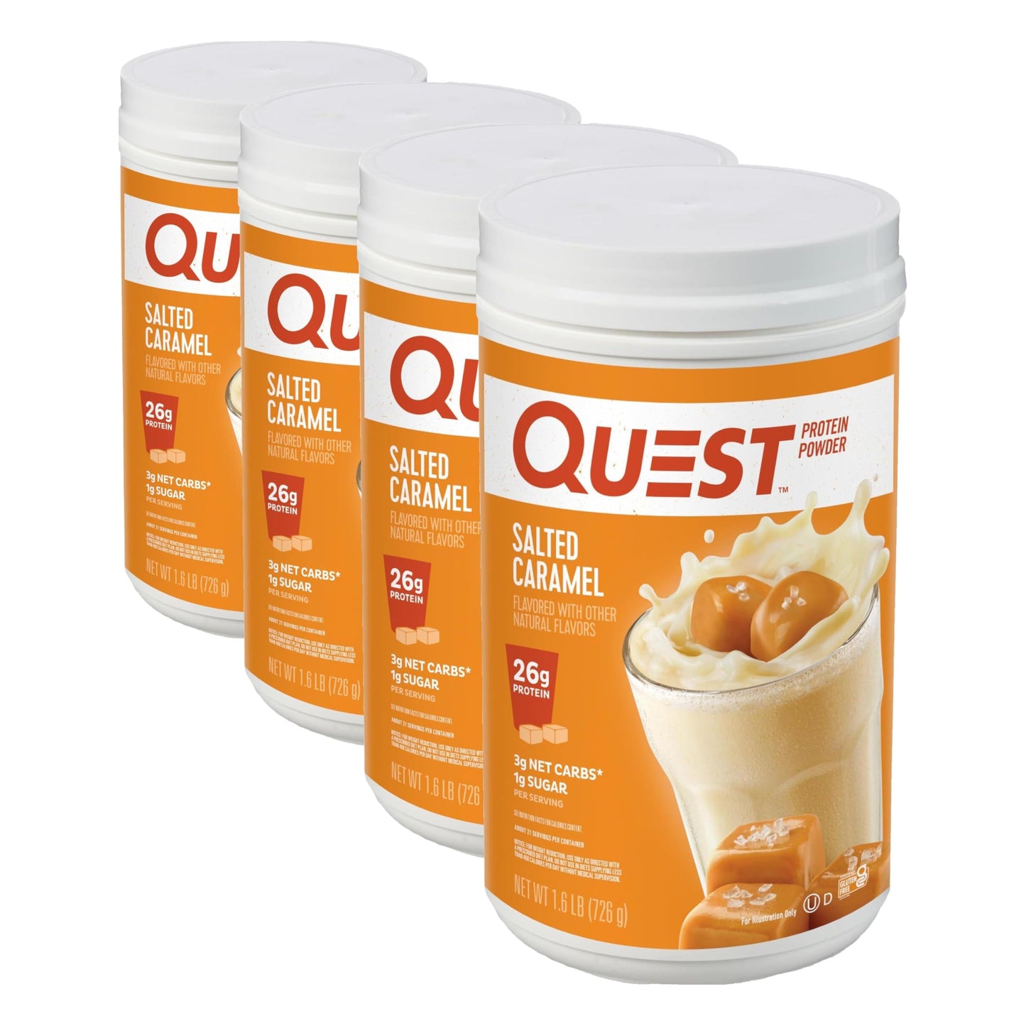 Quest Nutrition Chocolate Milkshake Protein Powder, 22g Protein, 1g Sugar, Low Carb, Gluten Free, 3 Pound, 43 Servings