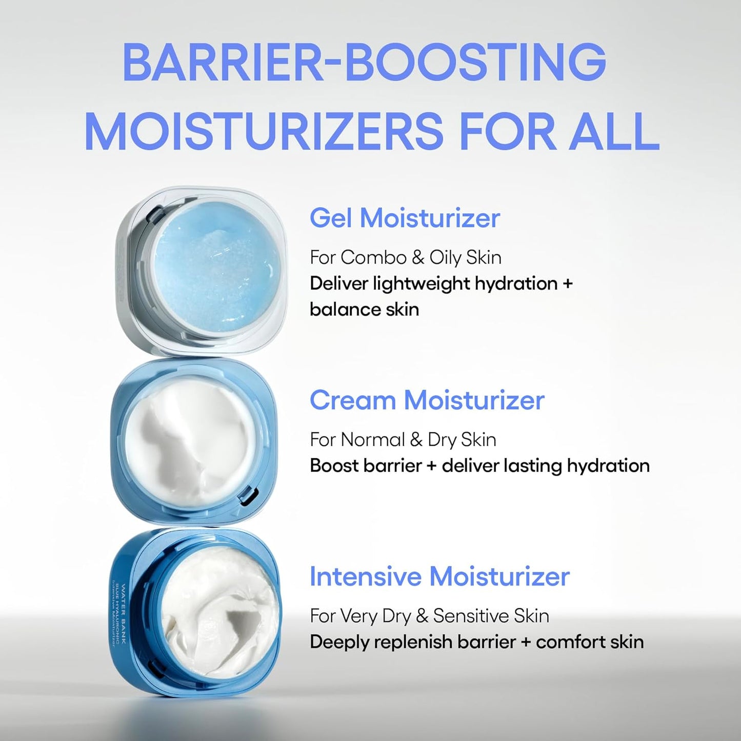 LANEIGE Water Bank Blue Hyaluronic Cream Moisturizer: Hydrating Korean Face Cream with Squalane & Ceramide for Skin Barrier Support, Dermatologist-Tested