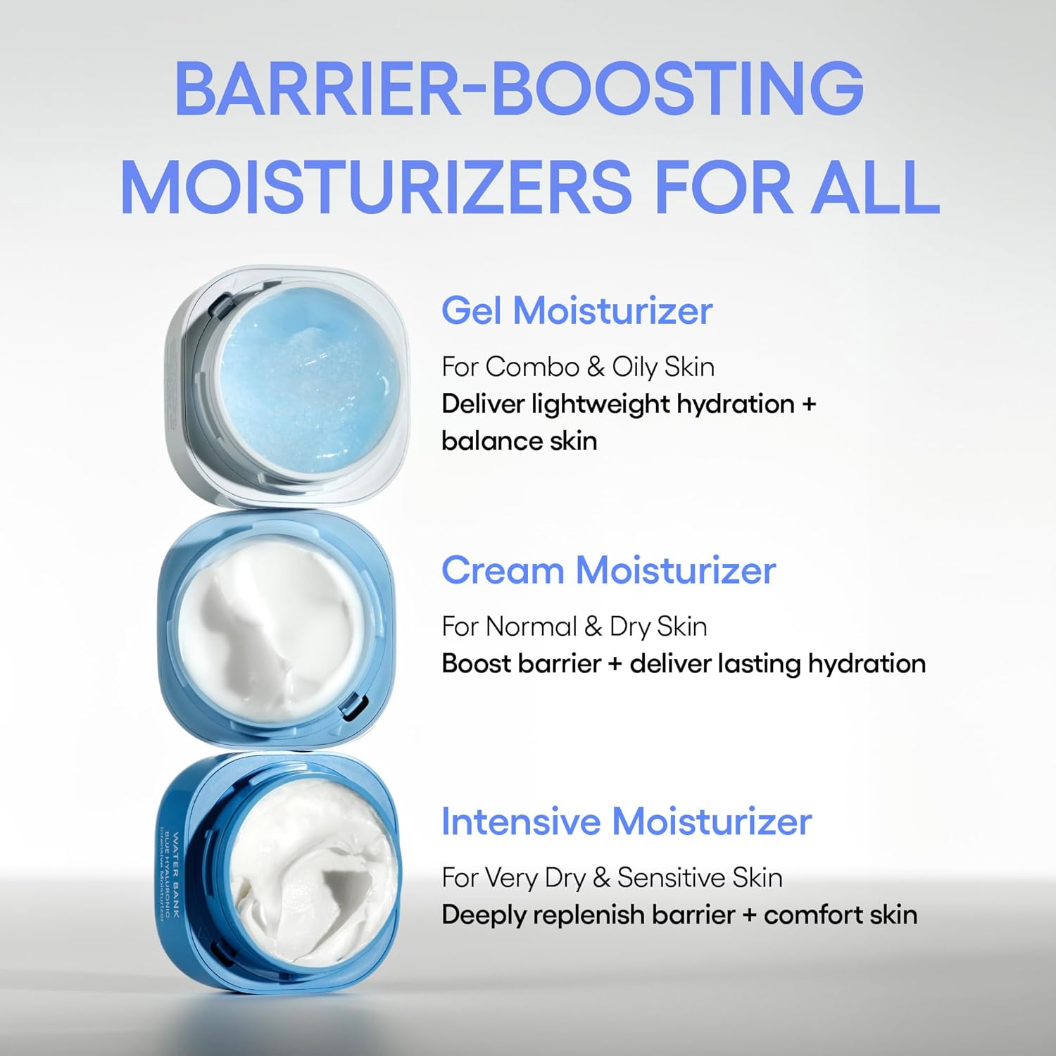 LANEIGE Water Bank Blue Hyaluronic Cream Moisturizer: Hydrating Korean Face Cream with Squalane & Ceramide for Skin Barrier Support, Dermatologist-Tested