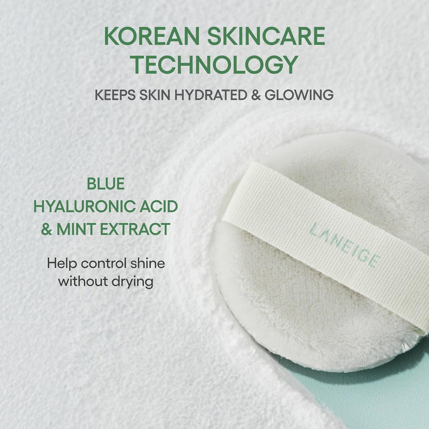 LANEIGE Neo Blurring Powder: Korean Oil-Control Compact with Pore Blurring, Smoothing Finish & Travel-Friendly, No-Spill Packaging