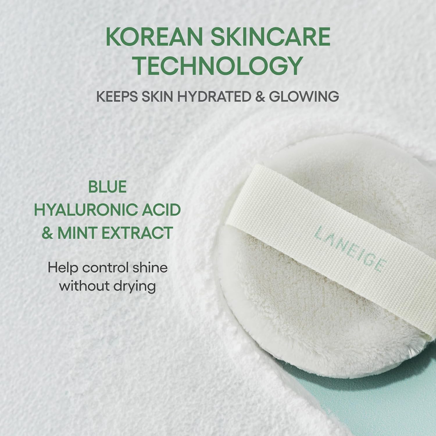 LANEIGE Neo Blurring Powder: Korean Oil-Control Compact with Pore Blurring, Smoothing Finish & Travel-Friendly, No-Spill Packaging
