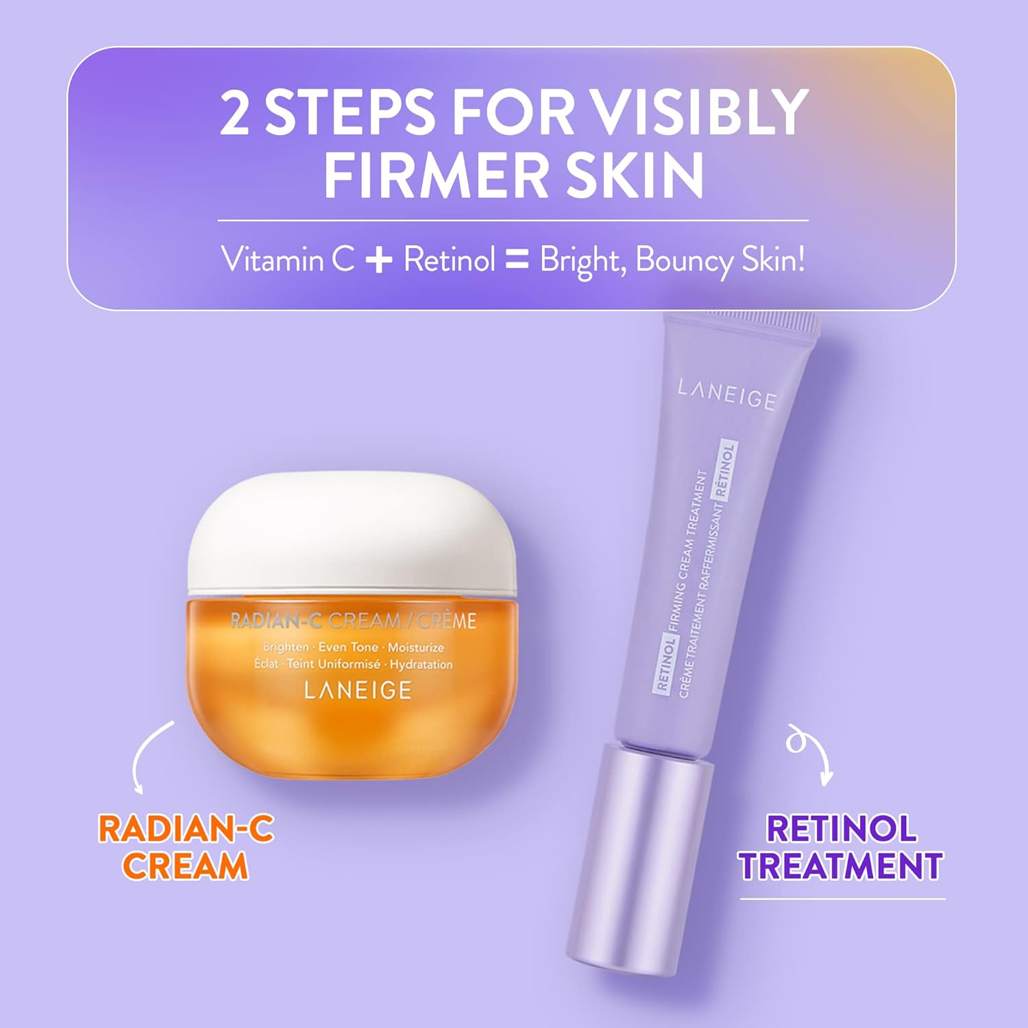 LANEIGE Retinol Firming Cream Treatment: Anti-Aging Moisturizer to Visibly Firm Skin & Smooth Fine Lines and Wrinkles