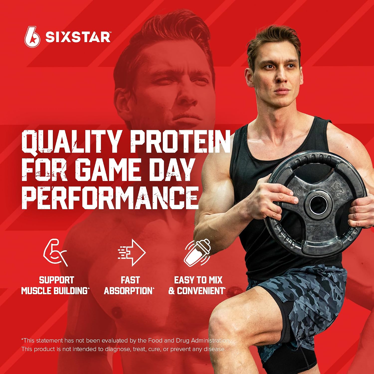 Six Star Whey Protein Powder Plus - Muscle Building & Recovery Formula with Whey Isolate Powder, BCAAs, 30g Protein, Immune Support - Post-Workout Supplement - Vanilla Cream, 1.8 lbs