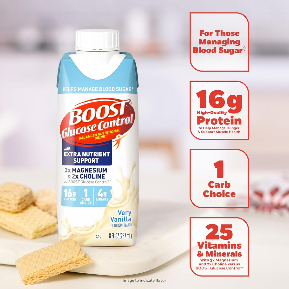 BOOST Glucose Control Ready to Drink Nutritional Drink, Vanilla, 8 FL OZ