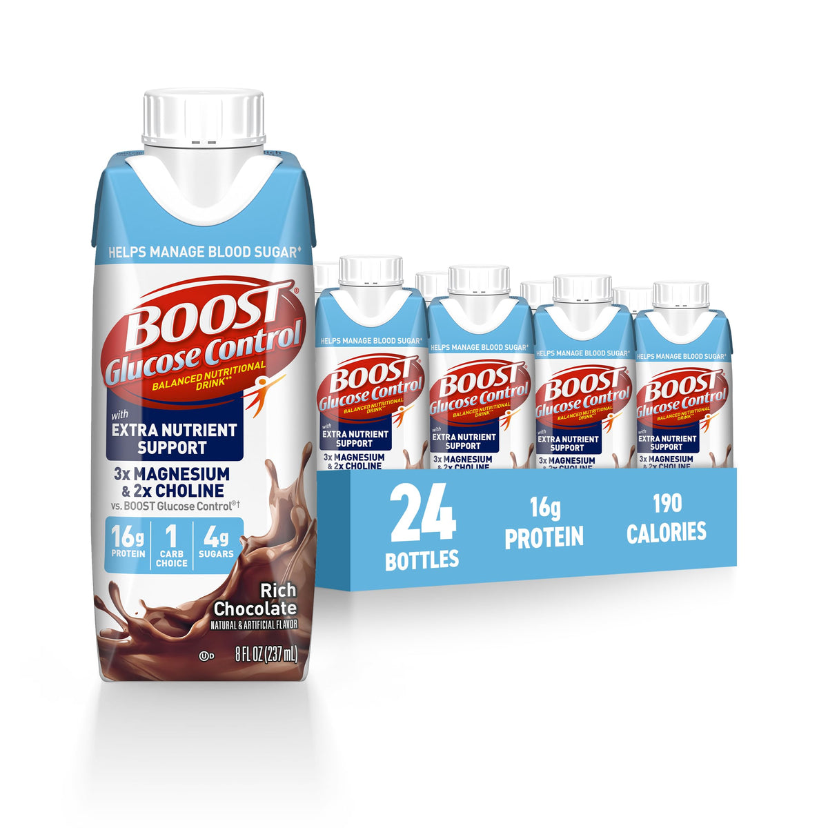 BOOST Glucose Control Ready to Drink Nutritional Drink, Vanilla, 8 FL OZ