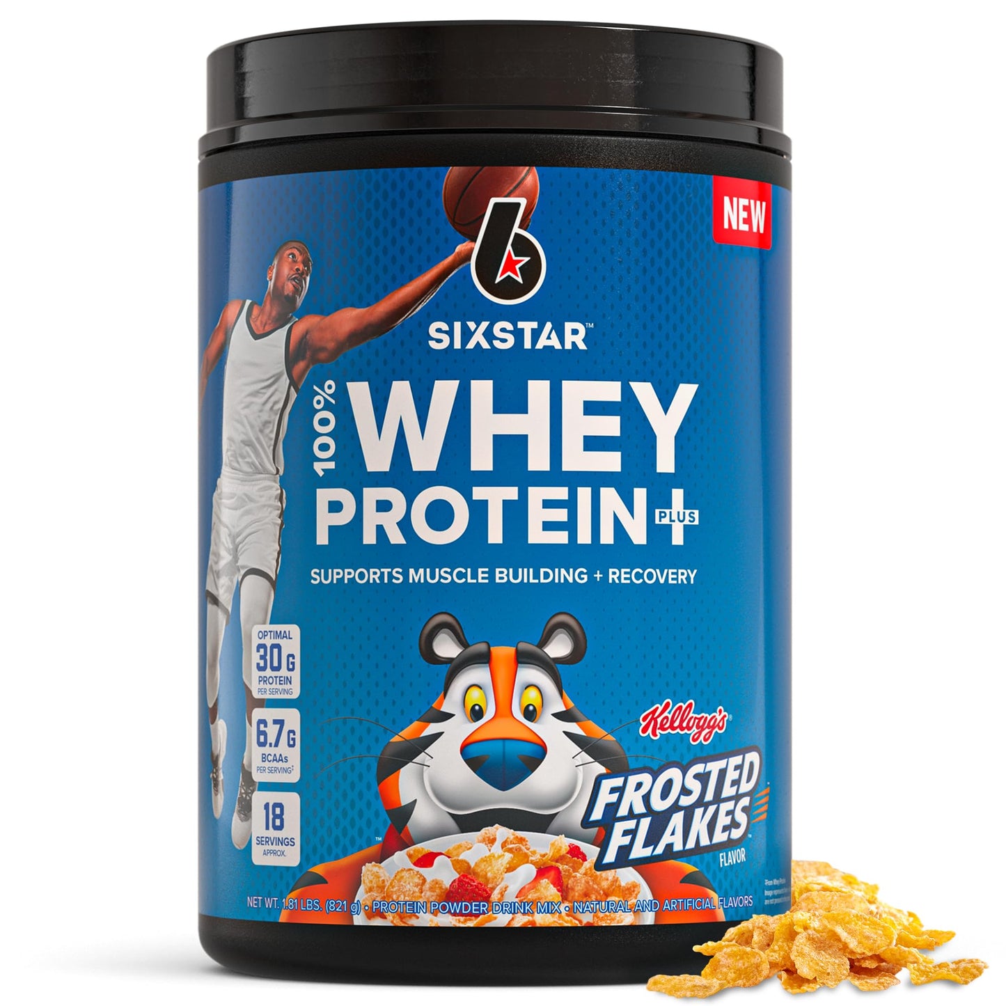 Six Star Whey Protein Powder Plus - Muscle Building & Recovery Formula with Whey Isolate Powder, BCAAs, 30g Protein, Immune Support - Post-Workout Supplement - Vanilla Cream, 1.8 lbs